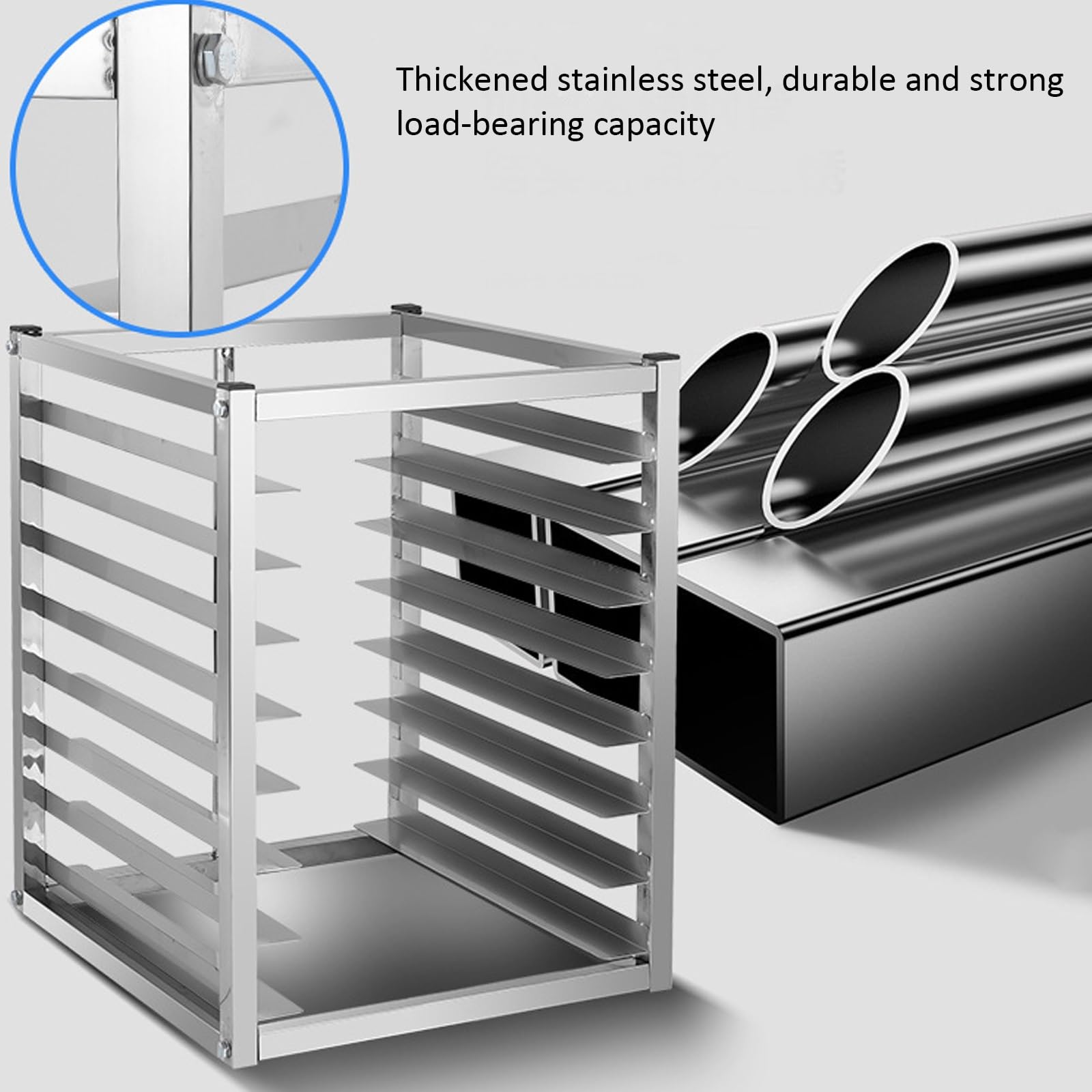Amazon.co.jp: 5段ステンレススチール製ベーカリーラック、業務用